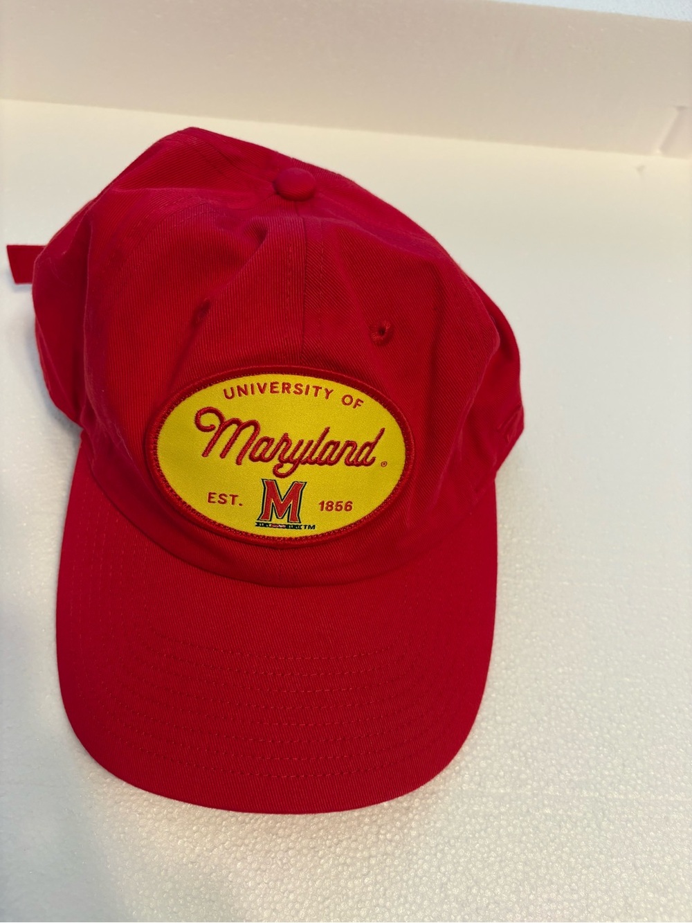 Fanatics University of Maryland Red and Yellow Baseball Cap